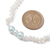 Shell Pearl Bead Beaded Necklaces NJEW-JN04946-3