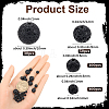 580Pcs 4 Sizes Natural Lava Rock Round Beads G-SP0001-18-2