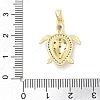 Brass Micro Pave Cubic Zirconia Pendants KK-F877-13G-3