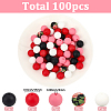 Round Silicone Focal Beads SIL-SP0001-16B-2