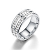 201 Stainless Steel Rhinestone Finger Ring FS-WGE7DD5-04-1