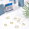 Brass Huggie Hoop Earrings EJEW-BC0001-02G-4