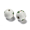 St. Patrick's Day Series Printed Schima Wood European Beads WOOD-V002-01D-2