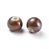 Glazed Porcelain Beads PORC-D001-10mm-05-2