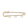 Rack Plating Iron Brooch Findings FIND-D036-03KCG-01-1