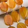 Natural Yellow Agate Beads Strands G-A321-H04-01-1