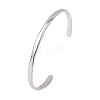 304 Stainless Steel Cuff Bangles for Women BJEW-Z146-05P-1