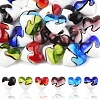 24Pcs 6 Colors Handmade Lampwork Beads LAMP-FS0001-35-1