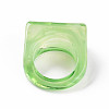 Transparent Acrylic Finger Rings RJEW-T010-10-4