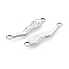 304 Stainless Steel Textured Hot Pepper Links/Cennector Charms STAS-T067-86P-2