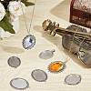 10Pcs 10 Styles Tibetan Style Alloy Pendant Cabochon Settings FIND-SP0002-50-4