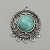 Synthetic Turquoise Chandelier Component Links LS-FIND-TAC0011-49A-AS-2