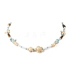 Ocean Starfish Turtle Synthetic Turquoise and Seed Beads Beaded Necklaces for Women NJEW-JN06661-2