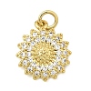 Brass Micro Pave Cubic Zirconia Pendants KK-I360-082G-1