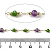 Handmade Natural Amethyst Nuggets Beaded Chains CHC-F020-06G-03-2