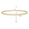 Heart Brass with Crystal Rhinestone Anklets FS-WGC43DA-25-1
