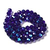 Electroplate Transparent Glass Beads Strands EGLA-A035-T10mm-L06-2