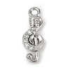 Brass Micro Pave Clear Cubic Zirconia Pendants KK-L238-23P-1