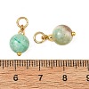 Natural Green Line Jasper Pendants PALLOY-JF06020-01-3