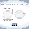 1Pc 990 Sterling Silver Jewelry Trays AJEW-BBC0002-43B-2