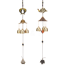 Fingerinspire Alloy Wind Chimes HJEW-FG0001-01-RS