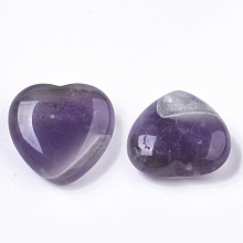 Natural Amethyst Heart Love Stone G-R461-06F