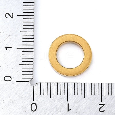 PVD Vacuum Plating 304 Stainless Steel Crystal Rhinestone Linking Rings STAS-Z082-01G-01-1
