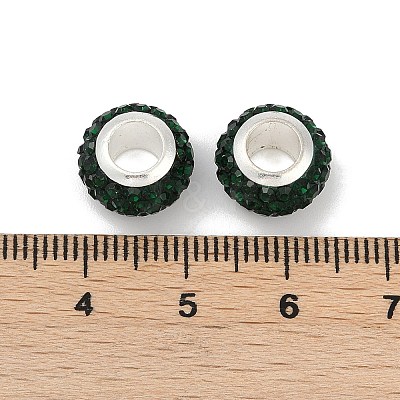 Alloy Rhinestone Clay Pave Beads ALRI-D300-03S-06-1