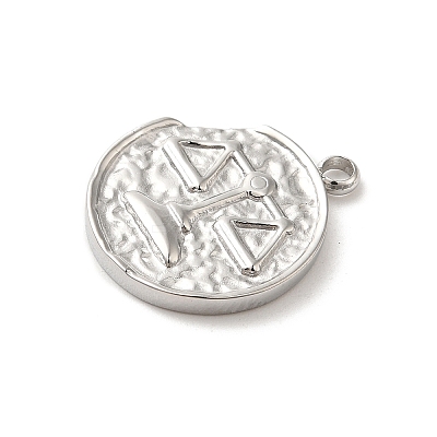 304 Stainless Steel Pendants STAS-B074-08P-09-1