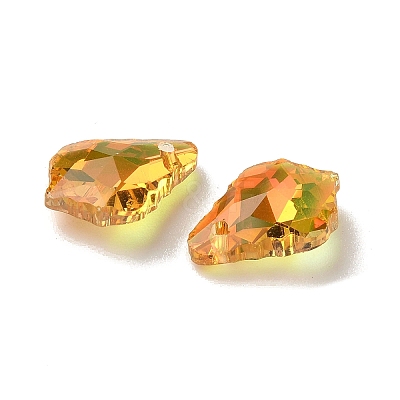 AB Color Plated Electroplate Glass Pendants EGLA-O003-06C-15-1