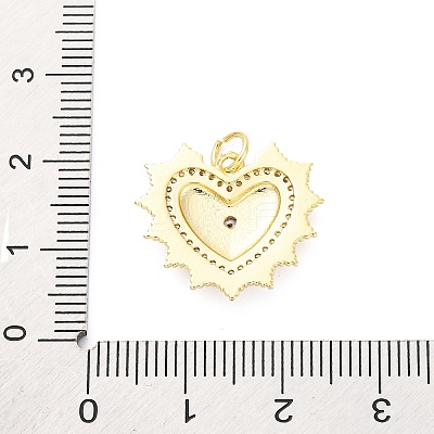 Brass Micro Pave Cubic Zirconia Pendants KK-D325-61G-03-1