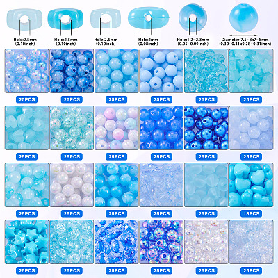 Opaque Acrylic Beads SACR-TA0001-45C-1