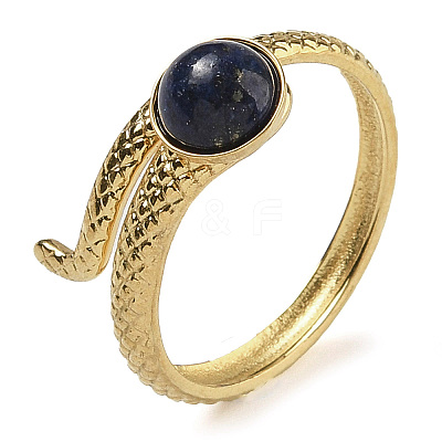 Natural Lapis Lazuli Finger Rings RJEW-U027-04G-03-1
