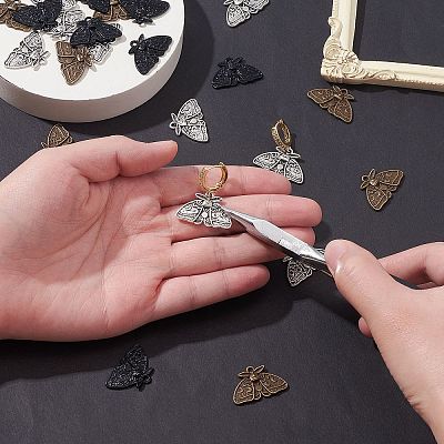 30Pcs 3 Colors Tibetan Style Alloy Pendants FIND-SZ0003-48-1