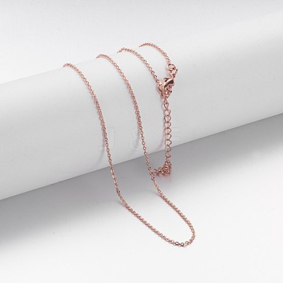 Brass Chain Necklaces X-MAK-F013-06RG-1