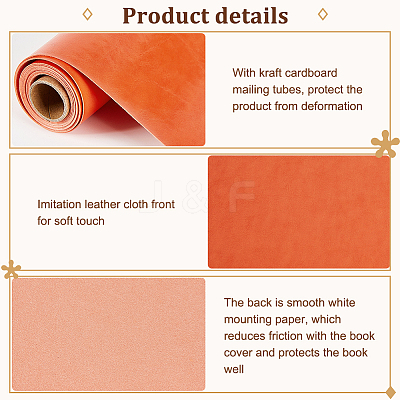 PU Imitation Leather Fabric DIY-OC0011-96H-1