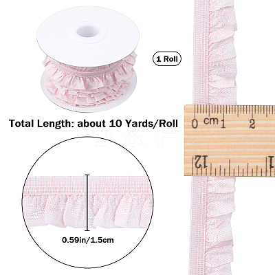 10 Yards Flat Chinlon Elastic Cord Trim OCOR-WH0070-75C-1