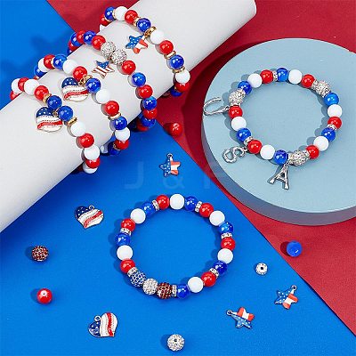 DIY Independence Day Bracelet Making Kit DIY-SC0021-69-1