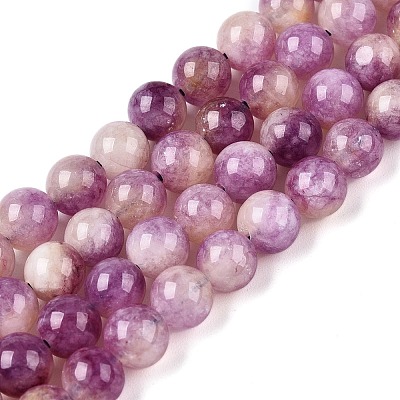 Dyed Natural White Jade Beads Strands G-T138-6mm-210-7-1