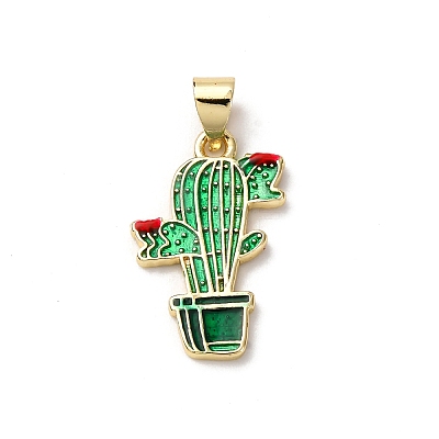 Brass Enamel Pendants LS-FIND-I054-01D-G-1