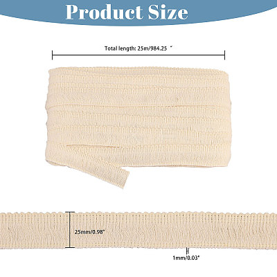 Polyester Tassel Fringe Trimming OCOR-WH0090-006A-1