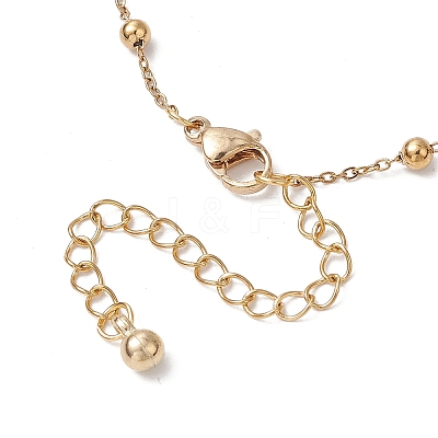 304 Stainless Steel Ball Link Chain Bracelet Making AJEW-JB01305-01-1
