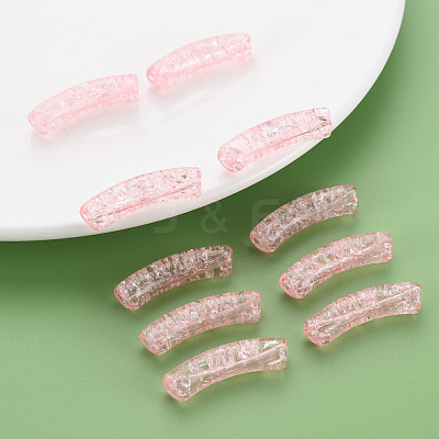 Transparent Crackle Acrylic Beads CACR-S009-001A-N26-1