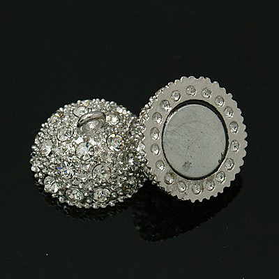 Alloy Magnetic Clasps with Loops RB-D021-P-1
