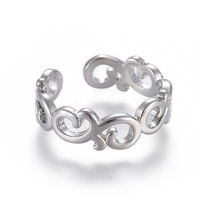 Adjustable Brass Toe Rings RJEW-EE0002-08P-1