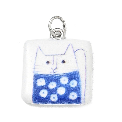 Printed Brass Enamel Pendants LS-KK-CBA9B3D-03P-01-1