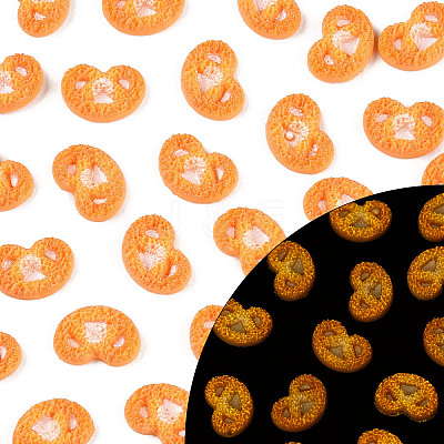 Cookie Luminous Resin Cabochons CRES-T026-02D-1