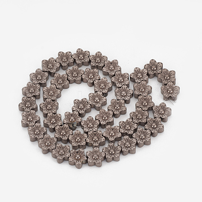 Electroplate Non-magnetic Synthetic Hematite Beads Strands G-T061-98H-1