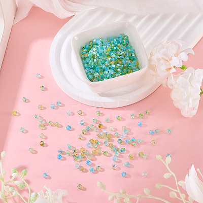 390Pcs 3 Colors Transparent Colours Glass Seed Beads GLAA-TA0003-76A-1