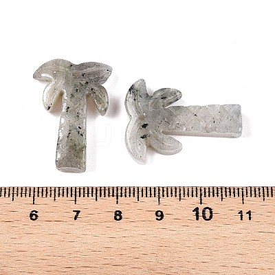 Natural Larvikite Coconut Tree Pendants G-N342-02G-1
